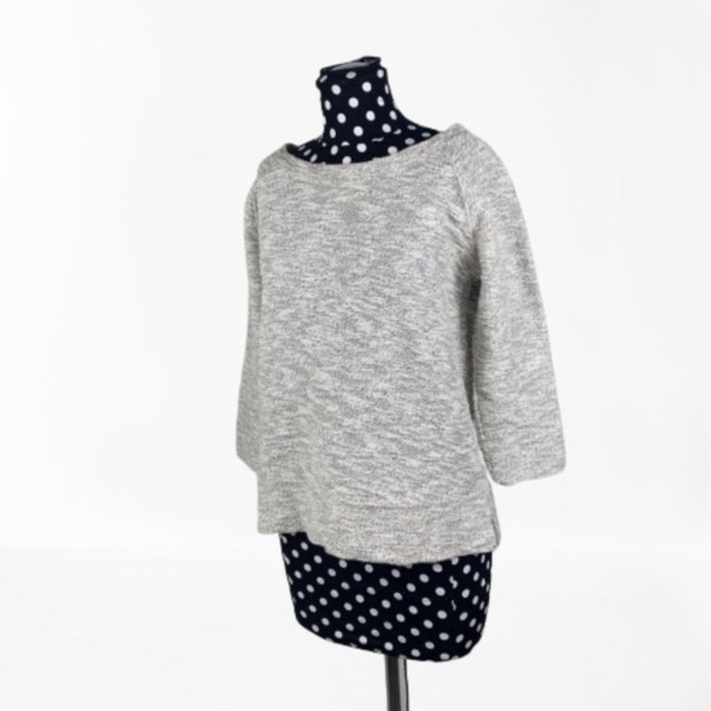 Lou & Grey Metallic Knit Sweater Shirt Size Small